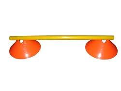 3.5" Agility Cone Hurdle Set - 5 Bars, 10 Cones