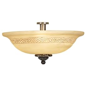 Antique Brass with Alabaster Glass Ceiling Fan Light Kit