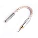 OKCSC Gold Plated 2.5mm TRRS Balanced to 3.5mm Female Hi-end Headphone Audio Adapter Cable for Astell&Kern AK240 AK380 AK320 DP-X1 FIIO Copper-Platinum