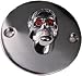 Skull Points/Timing Cover, 2 hole, Red Eyes