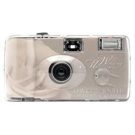 Personalized Soft Rose Wedding Camera - 12 Pack by 