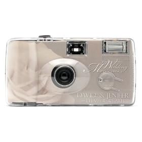 Click here to buy 10 Pack Personalized Soft Rose Wedding Cameras - Matching Table Cards Included - 27 Exposures -... by Cameras For All Wedding Cameras.