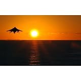 AV-8B Harrier (Take Off in Sunset) Art Poster Print - 11x17