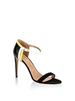 Salvatore Ferragamo Sandalias de tacón (Negro / Amarillo)