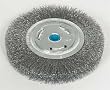 Westward 1GBK6 Crimped Wire Wheel, 8 In Dia, 0.0140 Wire