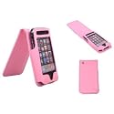 Protective Pink Leather Flip Case for iPhone 3G & 3GS