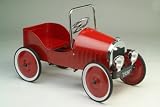 RED JALOPY SEDAN PEDAL CAR - Nostalgic design, wonderful reproduction of the classic pedal cars of the early 20th century.