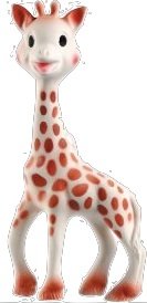 Sophie the Giraffe and 3 pack WillowSprouts Organic Hemp Fleece Baby Burp Clo...