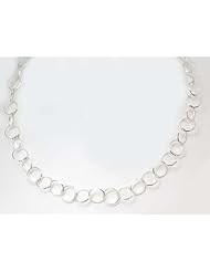 The Olivia Collection Sterling Silver Large Round Link 16 Inch Choker Necklace
