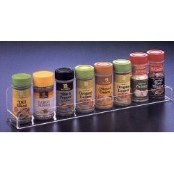 Spice Rack - Clear Acrylic Cabinet Organizer - Cabinet Door Mounted Spice Organizer... by 