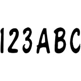 Hardline Products Series 200 Factory Matched 3-Inch Boat & PWC Registration Number Kit, Solid Black