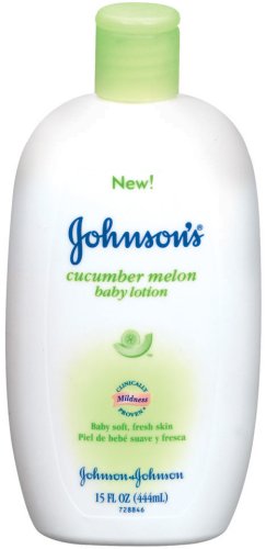 Johnson's Baby Lotion, Cucumber Melon, 15-Ounce Bottles (Pack of 6)
