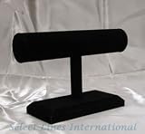 NEW Black Velvet Bracelet T-Bar Jewelry Display Bangle