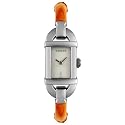 GUCCI Women's 6800 Collection Tan Bamboo Watch #YA068530