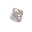 Chessex Frosted 16mm Smoke and white d8