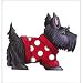 Rubber Stamp, Wood Mounted - Too Cute Scottie, 4.5x3.5cm