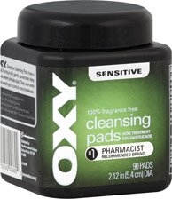 OXY Cleansing Pads, Sensitive 90 ea