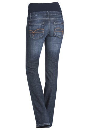 bellybutton Maya straight leg 1997-4 Damen Umstandsmode Umstandsmode/ Hosen, Gerades Bein (Straight Leg), Gr.40, Blau (denim )