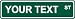 6" x 24" Green Custom Street Sign