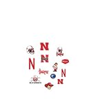 Nebraska Cornhuskers Team Logo Assortment Fathead Jr. Wall Decal