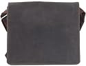 Visconti large oiled leather messenger/laptop bag 16054K + Ashlie Craft Logo Keyring