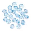 Faceted Rondelle Bead, 1000pc Pkg, Lt Sapphire