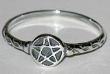 Tiny Pentagram Ring sz 7