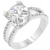 Britney's Imitation Diamond Cushion Cut Engagement Ring