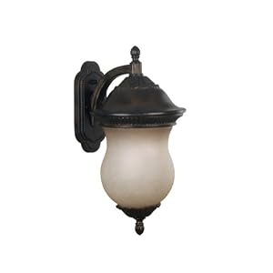 Kenroy Home 80541GBRZ Repartee One-Light Medium Wall Lantern with 8-Inch French Scavo... by Kenroy Home
