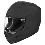 Icon Alliance SSR Motorcycle Helmet - Black Rubatone Small