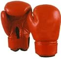 Boxing Gloves Leather - RED - 14oz