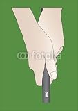 Wallmonkeys Peel and Stick Wall Decals - Perfect Golf Grip. - 48