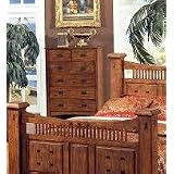 Solid Wood Fully Assembled Chest , Pattern Oak Finish