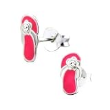 CUTE Pink Flip Flop Sterling Silver Childrens Earrings Post/stud