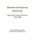 Ordinary Differential Equations: Webster's Timeline History, 1691 - 2007