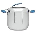 Ethos Aldo Zilli Mondo Professional Stainless Steel Non Stick Casserole with Lid, 20 cm