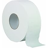 Solaris Paper 23501 Livi VPG Plain Jumbo Bath Tissue, 2 Ply, 3.3" X 1000', 1000 feet, White (Pack of 12)