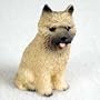 Cairn Terrier Miniature Dog Figurine - Red
