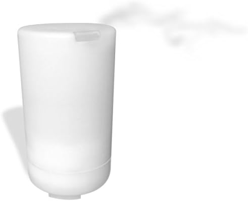 (2) Ultrasonic Essential Oil Diffusers Humidifiers - Portable Ambient Light Lamps with Car Adapters and Wall Adapters (2 Pack) (Light Colors: White Pink-Purple Lt/Dk Blue Green Yellow Red Orange)