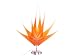 Tischlampe 'Feuer und Flamme' - ORANGE