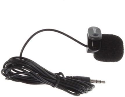MoeWoods(TM) New 3.5mm Mini Studio Speech Mic Microphone w/ Clip for PC Desktop Notebook #~