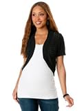 Motherhood Maternity: Short Sleeve Pointelle Maternity Sweater