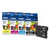 Brother LC61 Cartridges 1 each BK/C/M/Y