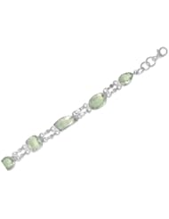 7"+1.5" Extension Green Amethyst Bracelet