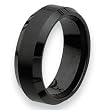 Black Ceramic Ring (8.0 mm) - Sizes 6-13