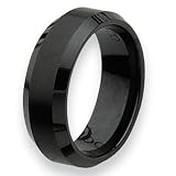 Black Ceramic Ring (8.0 mm) - Sizes 6-13