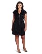 Kenneth Cole Womens Plus-Size Zip Front Dress