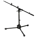 Pronomic MS-410 Mikrofonstativ niedrig mit Galgen (Schwarz)