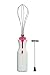 Premier Housewares Milk Frother and Whisk, Hot Pink/White