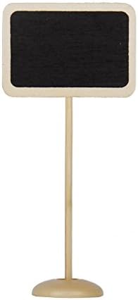 1PC Wooden Rectangle-Shaped Blackboard with Base